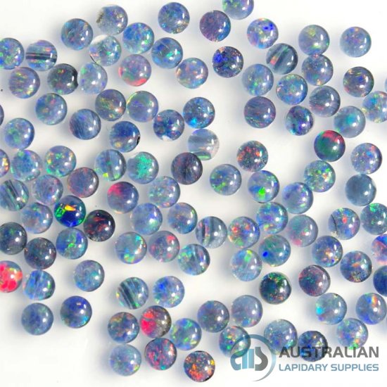 X21 4mm Round Genuine Opal Triplet Grade C
