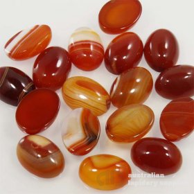 X23 18x13 Oval Cabochon RED AGATE