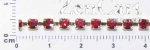 1CS 3mm RUBY RED CRYSTAL CHAIN. PRICED PER METRE