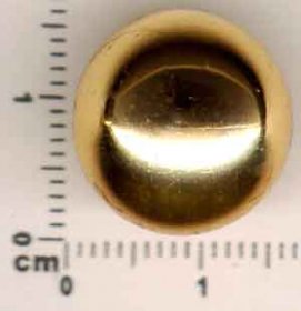 2BE 15MM RD. GOLD METALIZED PLASTIC BEAD