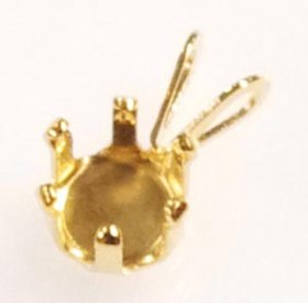 SSP6 G.F. GOLD FILLED 6MM 6-CLAW SNAP-TITE PENDANT
