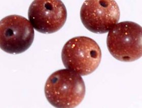 X23 GEMBALL 6MM BROWN GOLDSTONE